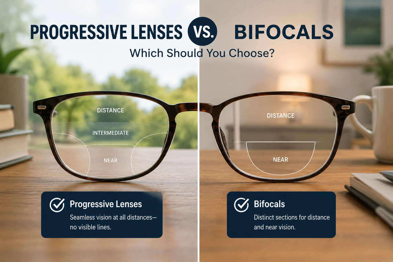 Progressive Lenses vs. Bifocals: Which Should You Choose?